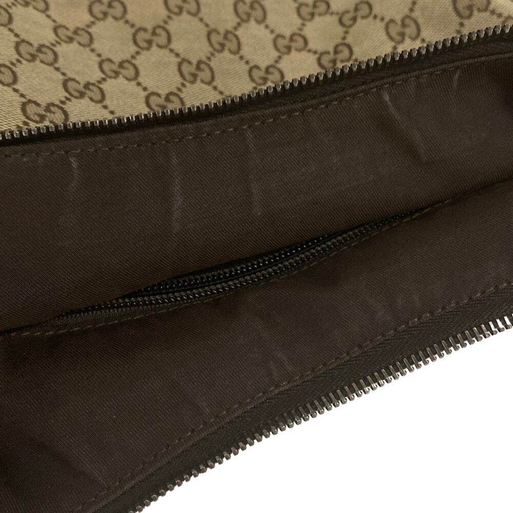 Gucci GG/Shelly Shoulder Bag 189752 Beige Dark Brown Multi Jacquard Leather - Picture 13 of 15